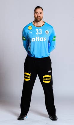 Munich Handball DHB Germany Photoshooting Goalkeeper Andreas Wolff Germany Germany