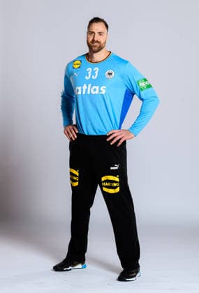 Munich Handball DHB Germany Photoshooting Goalkeeper Andreas Wolff Germany Germany