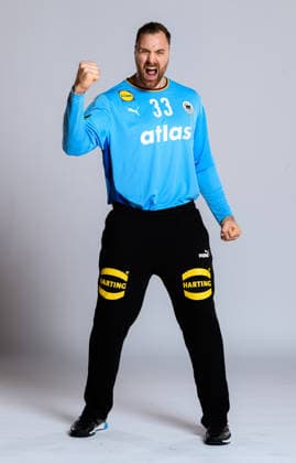 Munich Handball DHB Germany Photoshooting Goalkeeper Andreas Wolff Germany Germany