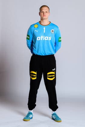 Munich Handball DHB Germany Photo shoot Goalkeeper David Späth David Spaeth Germany Germany