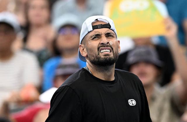 TENNIS BRISBANE INTERNATIONAL, Nick Kyrgios of Australia is seen during his match against Aleksandar Kovacevic of the USA during day three of the Brisbane International tennis tournament at Pat Rafter Arena in Brisbane, Tuesday, January 6, 2026. ( NO ARCHIVING, EDITORIAL USE ONLY BRISBANE QUEENSLAND AUSTRALIA  Copyright: xDARRENxENGLANDx 20260106137225379669
