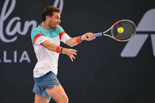 TENNIS BRISBANE INTERNATIONAL, Cameron Norrie of United Kingdom in action against Ugo Humbert of France during day three of the Brisbane International tennis tournament at Pat Rafter Arena in Brisbane, Tuesday, January 6, 2026. ( NO ARCHIVING, EDITORIAL USE ONLY BRISBANE QUEENSLAND AUSTRALIA  Copyright: xZAINxMOHAMMEDx 20260106132224110378