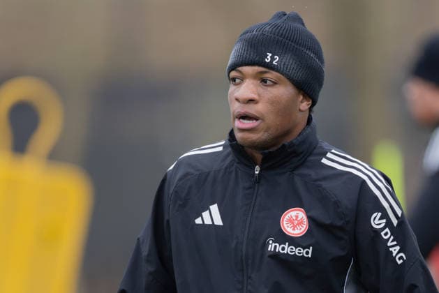 Training Eintracht Frankfurt Jessic Ngankam Eintracht Frankfurt, 32 Training of Eintracht Frankfurt on January 5, 2026 at Deutsche Bank Park in Frankfurt am Main , Frankfurt am Main Hessen Germany Deutsche Bank Park