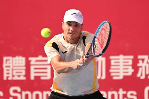 Hong Kong Tennis Open(ATP250) - Day 3 Miomir Kecmanovic, a Serbian tennis player, during a match at the Hong Kong Tennis Open(ATP250) on January 6, 2026 in Hong Kong. (Photo by Kobe Li Nexpher Images) Hong Kong