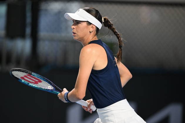 TENNIS BRISBANE INTERNATIONAL, Ajla TomljanoviÄ‡ of Australia in action against Karolina Muchova of Czechia during day three of the Brisbane International tennis tournament at Pat Rafter Arena in Brisbane, Tuesday, January 6, 2026. ( NO ARCHIVING, EDITORIAL USE ONLY BRISBANE QUEENSLAND AUSTRALIA  Copyright: xZAINxMOHAMMEDx 20260106128420404067