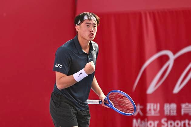 Hong Kong Tennis Open(ATP250) - Day 3 Coleman Wong, a Hong Kong tennis player, during a match at the Hong Kong Tennis Open(ATP250) on January 6, 2026 in Hong Kong. (Photo by Kobe Li Nexpher Images) Hong Kong