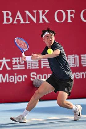 Hong Kong Tennis Open(ATP250) - Day 3 Coleman Wong, a Hong Kong tennis player, during a match at the Hong Kong Tennis Open(ATP250) on January 6, 2026 in Hong Kong. (Photo by Kobe Li Nexpher Images) Hong Kong