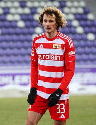 Erz Aue Union Berlin Test match Aue, 05 01 2026, one Erzgebirgsstadion, Football, Men, Test match , FC Erzgebirge Aue vs 1 FC Union Berlin 1 2 0 2 , In the picture Alex Kral 33, Union , Picture Point