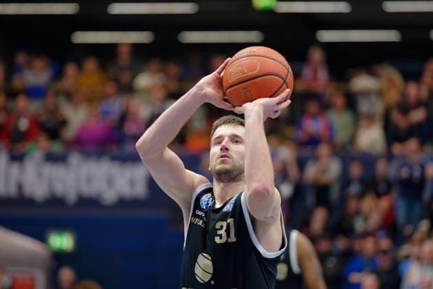 Spencer Reaves MBC, 31 , Syntainics MBC vs Donar Groningen, European North Basketball League 2025 26, Germany, Netherlands, 06 01 2026 Foto Schulz Weissenfels Stadthalle Sachsen Anhalt Germany