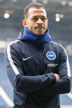 13th January 2018, The Hawthorns, West Bromwich, England; EPL Premier League football, West Bromwich Albion versus Brighton and Hove Albion; Liam Rosenior of Brighton and Hove Albion inspecting the pitch before the match  RolandxHarrison Content restricted for UK based newspaper