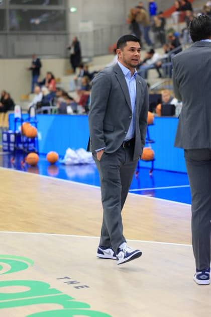 MLP Academics Heidelberg coaches on the sidelines in the GBG Halle am Herzogenried Basketball Champions League MLP Academics Heidelberg - ERA Basketball Nymburk MLP Academics Heidelberg coaches on the sidelines Copyright: xspeedshotx