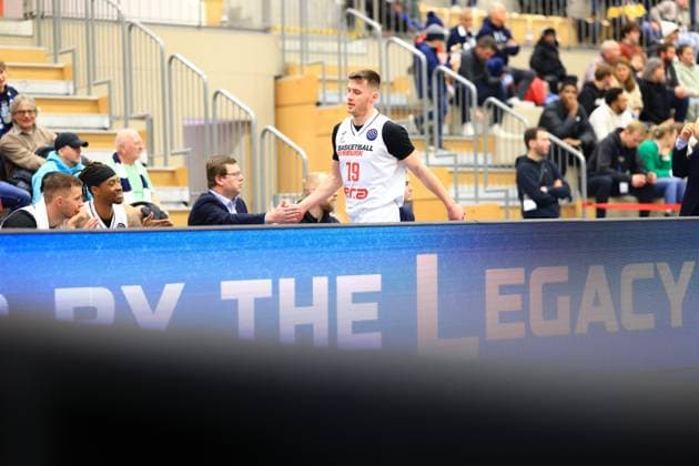 Scene with Ondrej Sehnal 19 Basketball Nymburg and Jaquan Lawrence 40 Basketball Nymburg on the sidelines Basketball Champions League MLP Academics Heidelberg - ERA Basketball Nymburk Scene with Ondrej Sehnal 19 Basketball Nymburg and Jaquan Lawrence 40 Basketball Nymburg Copyright: xspeedshotx
