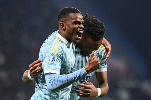 Pierre Kalulu (Juventus Fc) celebrating his goal during US Sassuolo vs Juventus FC, Italian soccer Serie A match in Reggio Emilia, Italy, January 06 2026  Copyright: xGianlucaxRicci IPAxSportx xipa-agency.netx xx IPA_69759121 IPA_Agency_IPA69759121