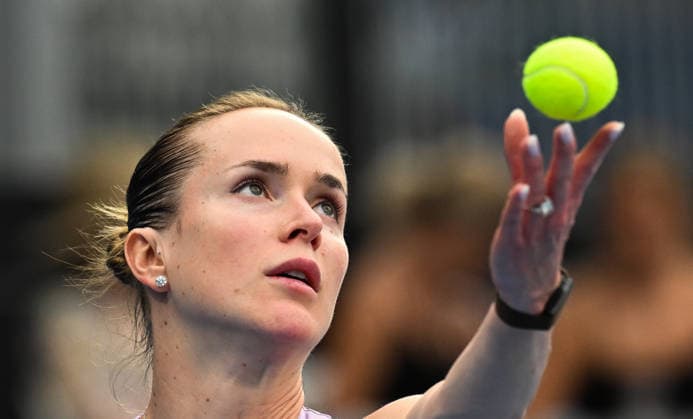 Ukraine™s Elina Svitolina during her singles match at the 2026 ASB Classic Women™s Tennis Tournament at Manuka Doctor Arena, Auckland, New Zealand. Tuesday 6 January 2026. Photo: Andrew Cornaga z Auckland New Zealand Copyright: xAndrewxCornaga x
