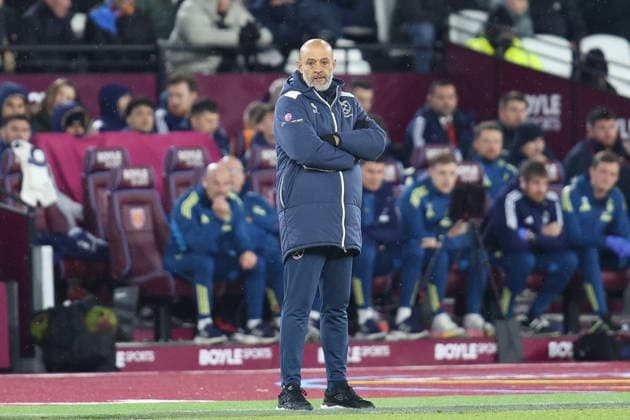 West Ham United manager Nuno Espiritu Santo during the Premier League match between West Ham and Nottingham Forest at London Stadium in London, England (Photo by Alexander Canillas Sports Press Photo) Copyright: xAlexanderxCanillas SPPx Sportspressphoto_SPR79206