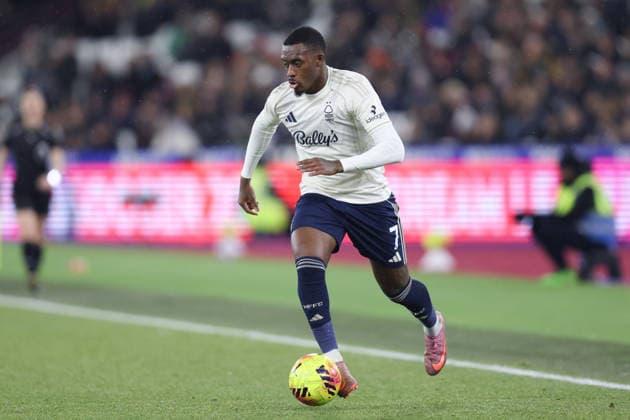 Callum Hudson-Odoi of Nottingham Forest during the Premier League match between West Ham and Nottingham Forest at London Stadium in London, England (Photo by Alexander Canillas Sports Press Photo) Copyright: xAlexanderxCanillas SPPx Sportspressphoto_SPR79207
