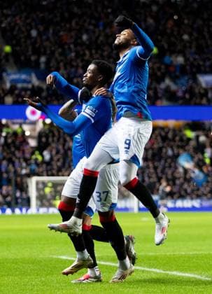 Emmanuel Fernandez of Rangers celebrates scoring his sides first goal during Scottish Premiership match at Ibrox Stadium, Glasgow. Rangers v Aberdeen - Scottish Premiership - Ibrox Stadium, Glasgow, Lanarkshire, Scotland, UK - 06 Jan 2026Glasgow Ibrox Stadium Lanarkshire, Scotland United Kingdom EDITORIAL USE ONLY  Copyright: xRangersxFC Shutterstockx 16237029n