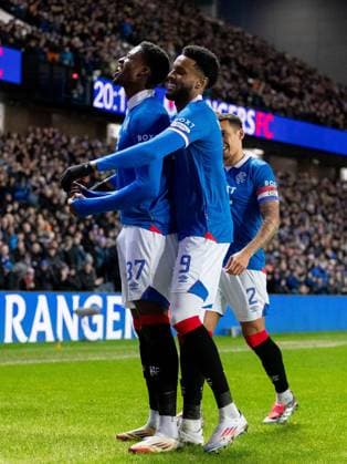 Emmanuel Fernandez of Rangers celebrates scoring his sides first goal during Scottish Premiership match at Ibrox Stadium, Glasgow. Rangers v Aberdeen - Scottish Premiership - Ibrox Stadium, Glasgow, Lanarkshire, Scotland, UK - 06 Jan 2026Glasgow Ibrox Stadium Lanarkshire, Scotland United Kingdom EDITORIAL USE ONLY  Copyright: xRangersxFC Shutterstockx 16237029t