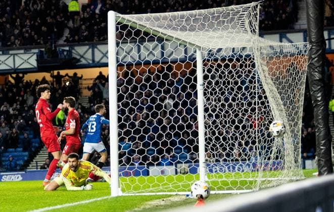 Nicolas Raskin of Rangers celebrates scoring his sides second goal during Scottish Premiership match at Ibrox Stadium, Glasgow. Rangers v Aberdeen - Scottish Premiership - Ibrox Stadium, Glasgow, Lanarkshire, Scotland, UK - 06 Jan 2026Glasgow Ibrox Stadium Lanarkshire, Scotland United Kingdom EDITORIAL USE ONLY  Copyright: xRangersxFC Shutterstockx 16237029aj