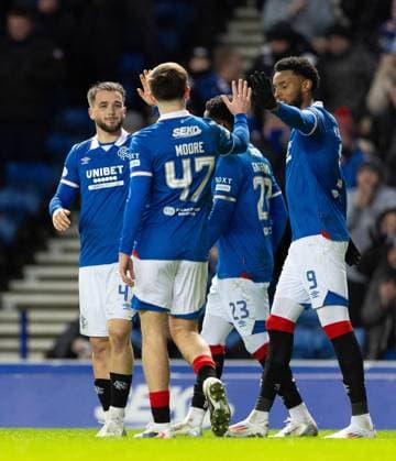 Nicolas Raskin of Rangers celebrates scoring his sides second goal during Scottish Premiership match at Ibrox Stadium, Glasgow. Rangers v Aberdeen - Scottish Premiership - Ibrox Stadium, Glasgow, Lanarkshire, Scotland, UK - 06 Jan 2026Glasgow Ibrox Stadium Lanarkshire, Scotland United Kingdom EDITORIAL USE ONLY  Copyright: xRangersxFC Shutterstockx 16237029ak