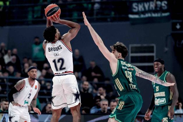 Armoni Brooks Panathinaikos Aktor Athens - EA7 Emporio Armani Olimpia Milano Euroleague 2025-26 Round 20 Atene, 06 01 2026 Foto MarcoBrondi CIAMILLO-CASTORIA Atene OAKA Grecia Grecia  Copyright: xMarcoxBrondix