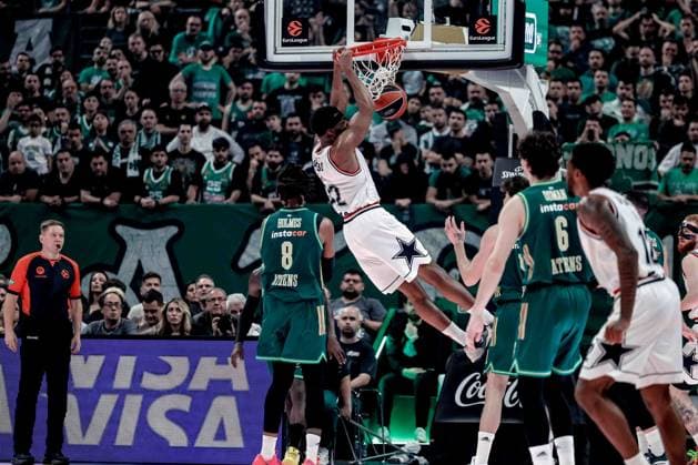 Josh Nebo Panathinaikos Aktor Athens - EA7 Emporio Armani Olimpia Milano Euroleague 2025-26 Round 20 Atene, 06 01 2026 Foto MarcoBrondi CIAMILLO-CASTORIA Atene OAKA Grecia Grecia  Copyright: xMarcoxBrondix