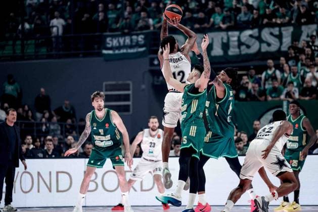 Armoni Brooks Panathinaikos Aktor Athens - EA7 Emporio Armani Olimpia Milano Euroleague 2025-26 Round 20 Atene, 06 01 2026 Foto MarcoBrondi CIAMILLO-CASTORIA Atene OAKA Grecia Grecia  Copyright: xMarcoxBrondix