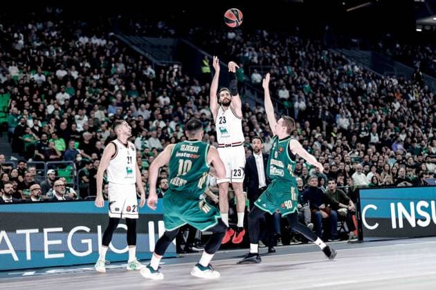 Marko Guduric Panathinaikos Aktor Athens - EA7 Emporio Armani Olimpia Milano Euroleague 2025-26 Round 20 Atene, 06 01 2026 Foto MarcoBrondi CIAMILLO-CASTORIA Atene OAKA Grecia Grecia  Copyright: xMarcoxBrondix