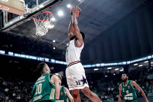 Josh Nebo Panathinaikos Aktor Athens - EA7 Emporio Armani Olimpia Milano Euroleague 2025-26 Round 20 Atene, 06 01 2026 Foto MarcoBrondi CIAMILLO-CASTORIA Atene OAKA Grecia Grecia  Copyright: xMarcoxBrondix