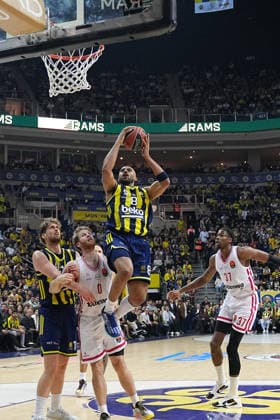 ISTANBUL, TURKEY - JANUARY 6: Talen Horton Tucker of Fenerbahce Beko in action during the EuroLeague Regular Season Round 20 match between Fenerbahce Beko Istanbul and Olympiacos Piraeus at Ulker Sports Arena on January 6, 2026 in Istanbul, Turkey. Istanbul Turkey Copyright: xSeskimphotox FBahce-Olympiakos-060126 (51)