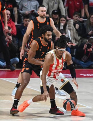 CRVENA ZVEZDA vs VALENCIA CHIMA MONEKE, basketball player of Crvena Zvezda, during the Euroleague match against Valencia, at Aleksandar Nikolic Hall. Belgrade, 06.01.2026. photo: Nebojsa Parausic MN Press Photo BASKETBALL, EUROLEAGUE, CRVENA ZVEZDA, VALENCIA Belgrade Hala Aleksandar Nikolic Serbia Copyright: xNebojsaxParausicx xMNxPressx