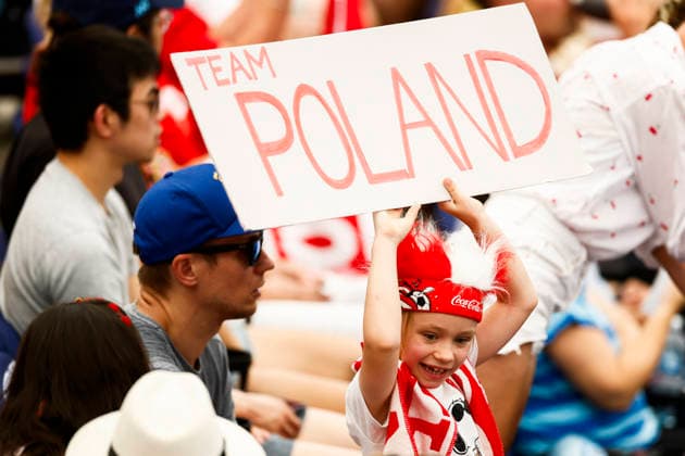 TENNIS UNITED CUP SYDNEY, A young fan holds up a team Poland banner during the Group F singles match between Hubert Hurkacz of team Poland and Tallon Griekspoor of Team Netherlands on day six of the 2026 United Cup at Ken Rosewall Arena in Sydney, Wednesday, January 7, 2026. ( NO ARCHIVING, EDITORIAL USE ONLY SYDNEY NEW SOUTH WALES AUSTRALIA  Copyright: xMARKxEVANSx 20260107162511580859