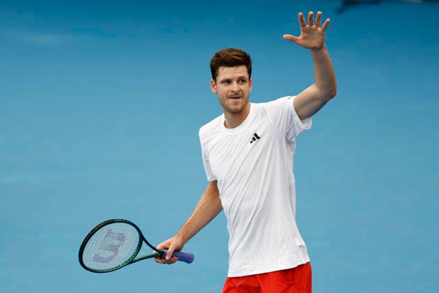 TENNIS UNITED CUP SYDNEY, Hubert Hurkacz of team Poland celebrates victory in his Group F singles match against Tallon Griekspoor of Team Netherlands during day six of the 2026 United Cup at Ken Rosewall Arena in Sydney, Wednesday, January 7, 2026. ( NO ARCHIVING, EDITORIAL USE ONLY SYDNEY NEW SOUTH WALES AUSTRALIA  Copyright: xMARKxEVANSx 20260107158107297178