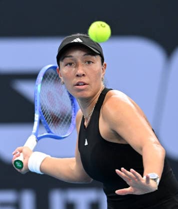 TENNIS BRISBANE INTERNATIONAL, Jessica Pegula of the United States in action against Anna Kalinskaya of Russia during day four of the Brisbane International tennis tournament at Pat Rafter Arena in Brisbane, Wednesday, January 7, 2026. ( NO ARCHIVING, EDITORIAL USE ONLY BRISBANE QUEENSLAND AUSTRALIA  Copyright: xDARRENxENGLANDx 20260107157776439788