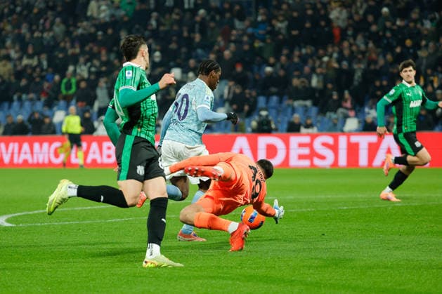 January 6, 2026, Reggio Emilia, Italy: Jonathan David of Juventus FC seen in action during the Italian Serie A soccer match between US Sassuolo Calcio and Juventus Fc at Mapei Stadium CittÃ del Tricolore . Final score US Sassuolo Calcio 0:3 Juventus Fc Reggio Emilia Italy - ZUMAs197 20260106_aaa_s197_269 Copyright: xEmanuelexPennacchiox