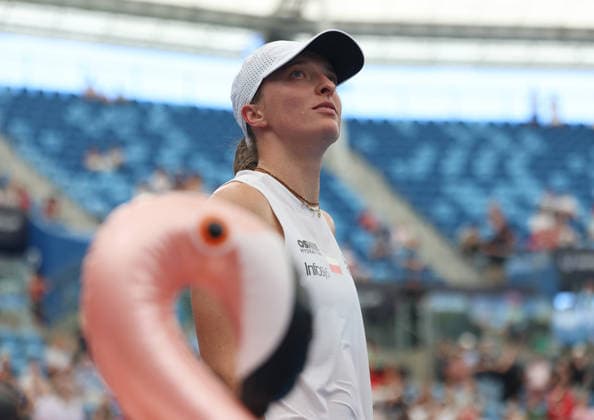 January 7, 2026, Sydney, New South Wales, Australia: IGA SWIATEK of Poland after the match against S. Lamens of Netherlands in the single competition group F during the United Cup at Ken Rosewall Arena, Sydney, Australia. Sydney Australia - ZUMAc278 20260107_zsp_c278_023 Copyright: xMarcinxCholewinskix