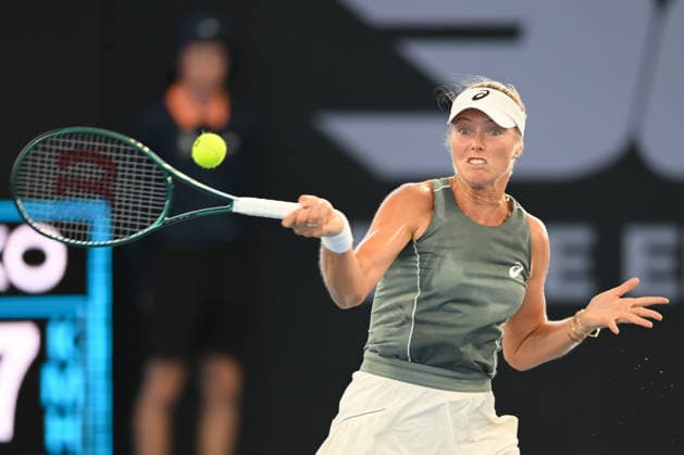 TENNIS BRISBANE INTERNATIONAL, Olivia Gadecki of Australia in action against Mirra Andreeva during day four of the Brisbane International tennis tournament at Pat Rafter Arena in Brisbane, Wednesday, January 7, 2026. ( NO ARCHIVING, EDITORIAL USE ONLY BRISBANE QUEENSLAND AUSTRALIA  Copyright: xZAINxMOHAMMEDx 20260107199067474116