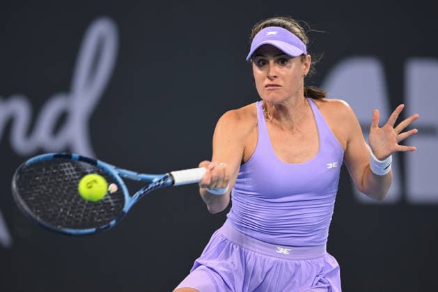 TENNIS BRISBANE INTERNATIONAL, Kimberly Birrell of Australia in action against Amanda Anisimova of USA during day four of the Brisbane International tennis tournament at Pat Rafter Arena in Brisbane, Wednesday, January 7, 2026. ( NO ARCHIVING, EDITORIAL USE ONLY BRISBANE QUEENSLAND AUSTRALIA  Copyright: xZAINxMOHAMMEDx 20260107151560419359