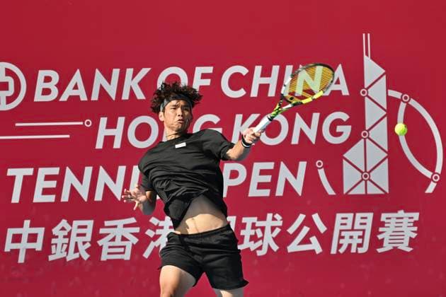 Hong Kong Tennis Open(ATP250) - Day 4 Ray Ho, a Chinese Taipei tennis player, during a match at the Hong Kong Tennis Open(ATP250) on January 7, 2026 in Hong Kong. (Photo by Kobe Li Nexpher Images) Hong Kong