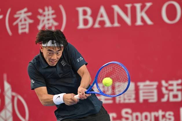 Hong Kong Tennis Open(ATP250) - Day 4 Coleman Wong, a Hong Kong tennis player, during a match at the Hong Kong Tennis Open(ATP250) on January 7, 2026 in Hong Kong. (Photo by Kobe Li Nexpher Images) Hong Kong