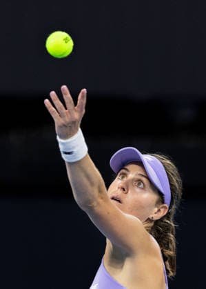 January 7, 2026, Brisbane, Qld, Australia: KIMBERLEY BIRRELL of Australia serves during her WomenÃ¢â‚¬â ¢s Singles round of 32 match against AMANDA ANISIMOVA of the United States at the Brisbane International. Brisbane Australia - ZUMAt173 20260107_zsp_t173_061 Copyright: xStephanexThomasx
