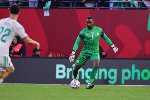 CAF - Algeria v Congo DR Congo goalkeeper Lionel Mpasi (1) during 2025 Africa Cup of Nations in Morocco - Algeria v Democratic Republic of Congo. A tense Round of 16 clash between Algeria and the Democratic Republic of Congo during the Africa Cup of Nations 2025 at Stade Prince Héritier Moulay El Hassan in Rabat, Morocco. The knockout tie brings top African talents together in pursuit of continental glory in front of passionate fans. Photo by Kevin Ngandu Katayi ABACAPRESS.COM Rabat Morocco  Copyright: xNganduxKatayixKevin ABACAx