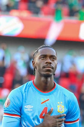 TotalEnergies CAF AFACON Morocco 2025 - Algeria - DR Congo -Stade Prince Moulay El Hassan - Rabat - Morocco Axel Tuanzebe of Democratic Republic of Congo looks on prior to the Africa Cup of Nations (CAN) 2025 Round 16 football match between Algeria and Democratic Republic of Congo at Stade Prince Moulay EL Hassan in Rabat on January 06, 2026. Copyright: xloulidiphotox