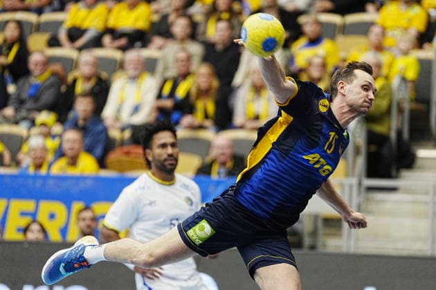 GOTHENBURG, SWEDEN 20260107 Swedens Hampus Wanne during Wednesdays international handball match between Sweden and Brazil in Partille arena GOTHENBURG SWEDEN x9200x  Copyright: xBjörnxLarssonxRosvall TTx HANDBOLL SVERIGE-BRASILIEN