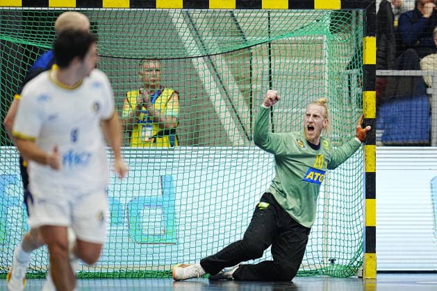 GOTHENBURG, SWEDEN 20260107 Sweden s goalkeeper Mikael Appelgren during Wednesday s international handball match between Sweden and Brazil in Partille arena GÖTEBORG SWEDEN x9200x  Copyright: xBjörnxLarssonxRosvall TTx HANDBALL SWEDEN-BRAZIL