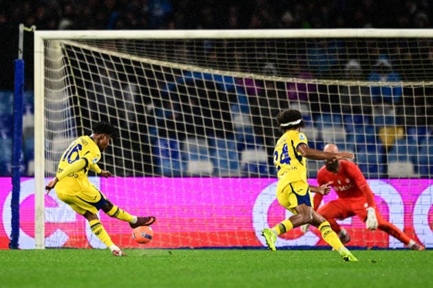 Ni Napoli 07 01 2026 - campionato di calcio serie A Napoli-Hellas Verona foto Nicola Ianuale Image nella foto: gol Gift Orban 