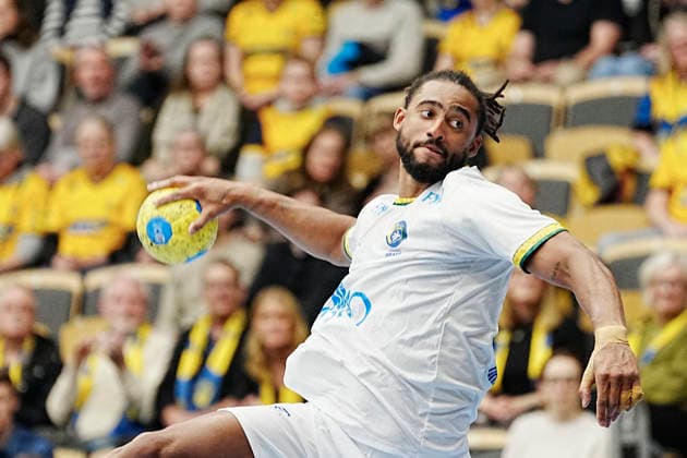 GÖTEBORG, SWEDEN 20260107 Brazils Bryan Monte during Wednesdays international handball match between Sweden and Brazil in Partille arena GÖTEBORG SWEDEN x9200x  Copyright: xBjörnxLarssonxRosvall TTx HANDBOLL SVERIGE-BRASILIEN