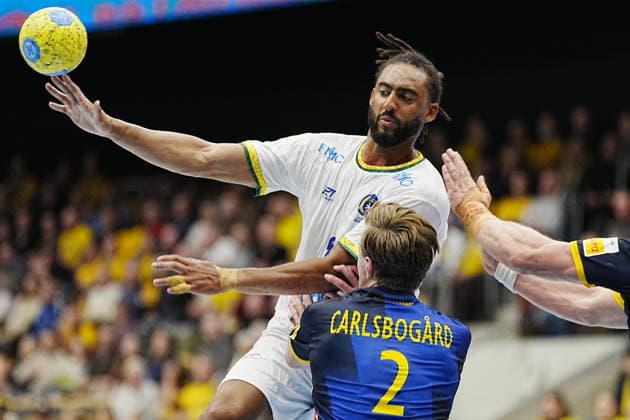 GÖTEBORG, SWEDEN 20260107 Brazils Bryan Monte during Wednesdays international handball match between Sweden and Brazil in Partille arena GÖTEBORG SWEDEN x9200x  Copyright: xBjörnxLarssonxRosvall TTx HANDBOLL SVERIGE-BRASILIEN