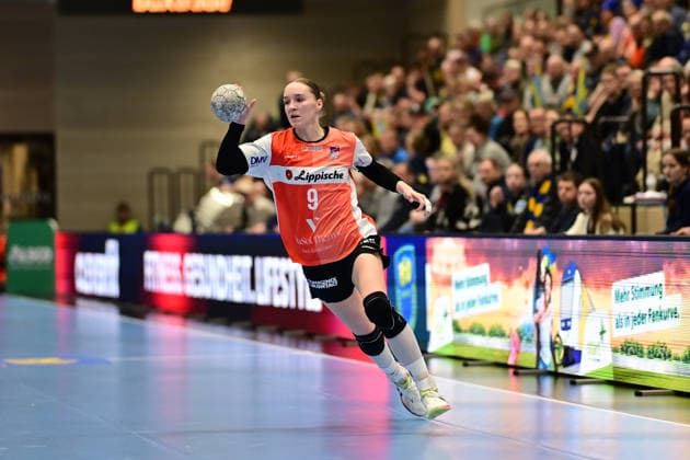 Handball I Women I Season 2025 2026 I 1 HBF I 12 Matchday I Buxtehuder SV HSG Blomberg Lippe I 07 01 2026 Nieke Kühne 9, HSG Blomberg Lippe Buxtehude Halle Nord Niedersachsen Germany Copyright: xLobeca FelixxSchlikisx