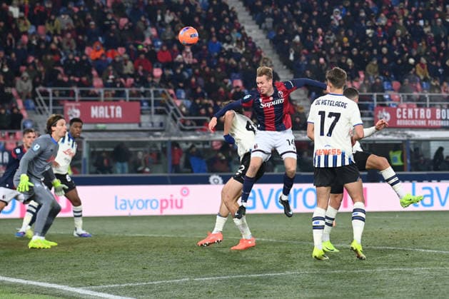 Heggem Torbjorn (Bologna Fc) good chnce during Bologna FC vs Atalanta BC, Italian soccer Serie A match in Bologna, Italy, January 07 2026  Copyright: xGianlucaxRicci IPAxSportx xipa-agency.netx xx IPA_69791487 IPA_Agency_IPA69791487